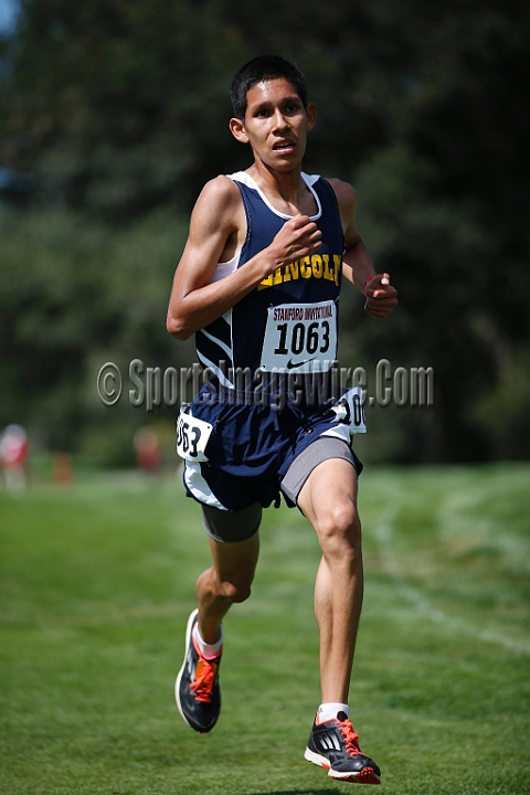 2014StanfordSeededBoys-472.JPG - Seeded boys race at the Stanford Invitational, September 27, Stanford Golf Course, Stanford, California.